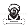 Affenpinscher Dog Portrait Signs