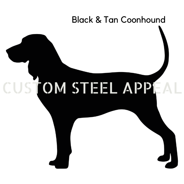 Black & Tan Coonhound Shut the Gate Dog Sign