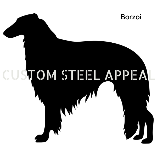 Borzoi Shut the Gate Dog Sign