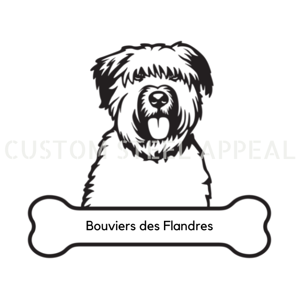 Bouviers des Flandres Dog Portrait Signs