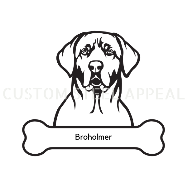 Broholmer Dog Portrait Signs