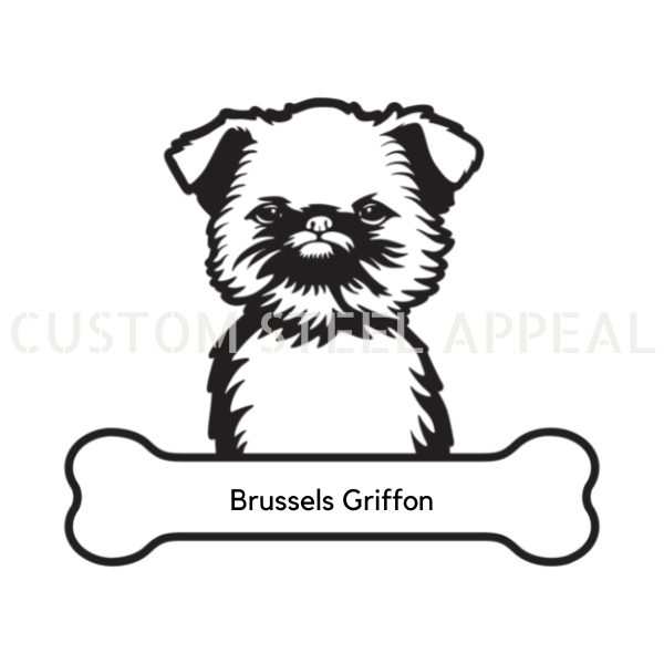 Brussels Griffon Dog Portrait Signs