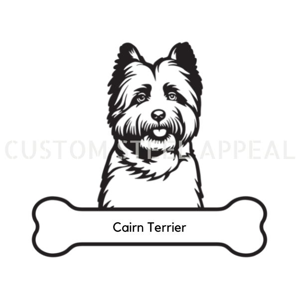 Cairn Terrier Dog Portrait Signs