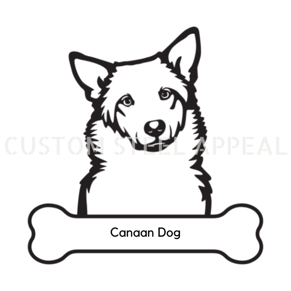 Canaan Dog Portrait Signs