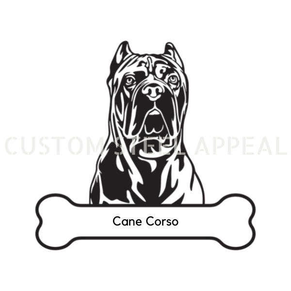 Cane Corso Dog Portrait Signs