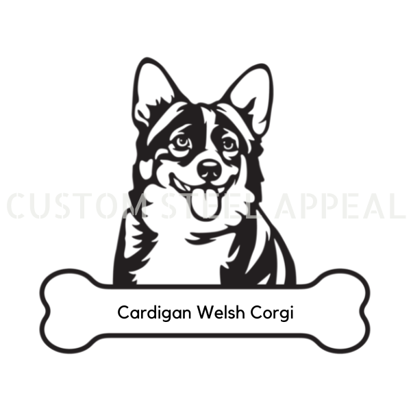 Cardigan Welsh Corgi Dog Portrait Signs