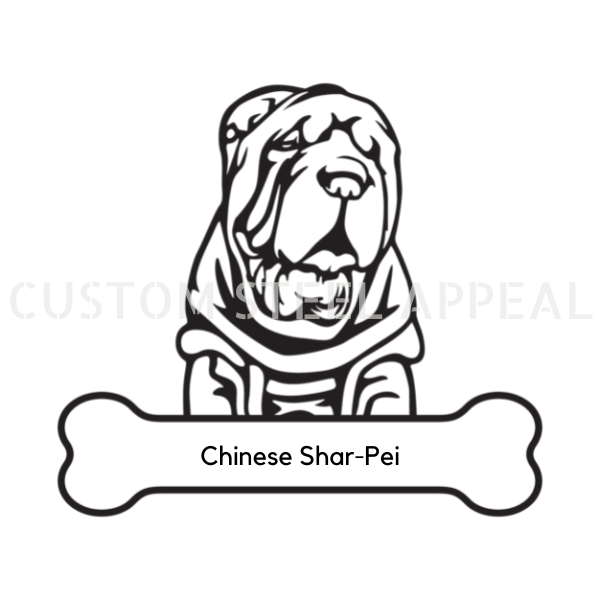 Shar-Pei Dog Portrait Signs