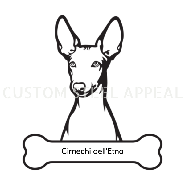 Cirnechi Dell'etna Dog Portrait Signs