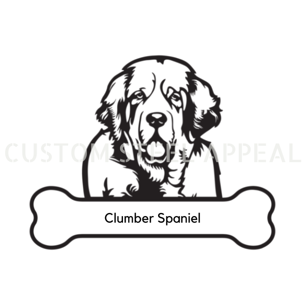 Clumber Spaniel Dog Portrait Signs