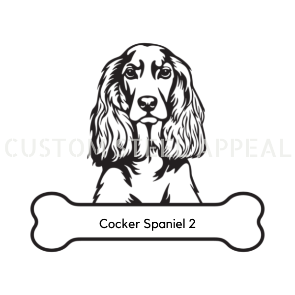 Cocker Spaniel 2 Dog Portrait Signs