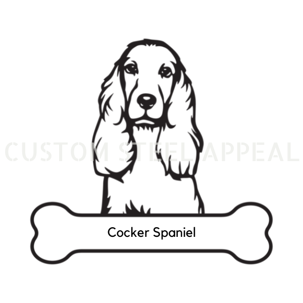 Cocker Spaniel Dog Portrait Signs