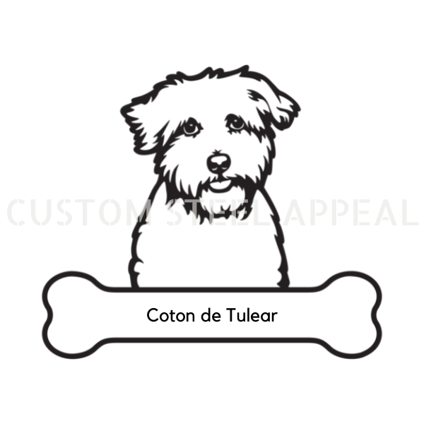 Colon de Lulear Dog Portrait Signs