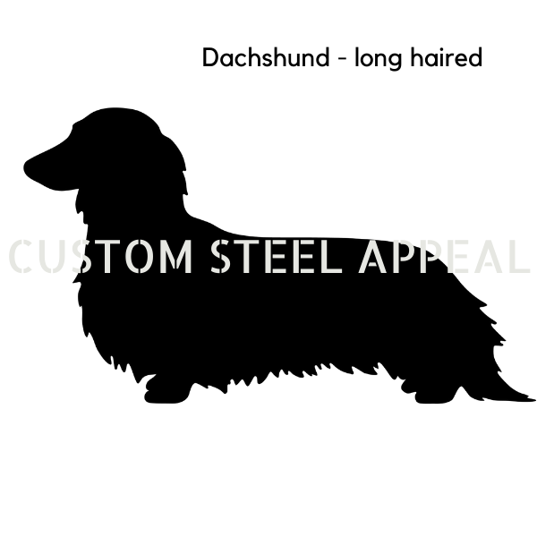 Dachshund (Long Haired) Shut the Gate Dog Sign