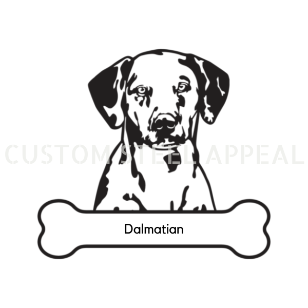 Dalmatian Dog Portrait Signs