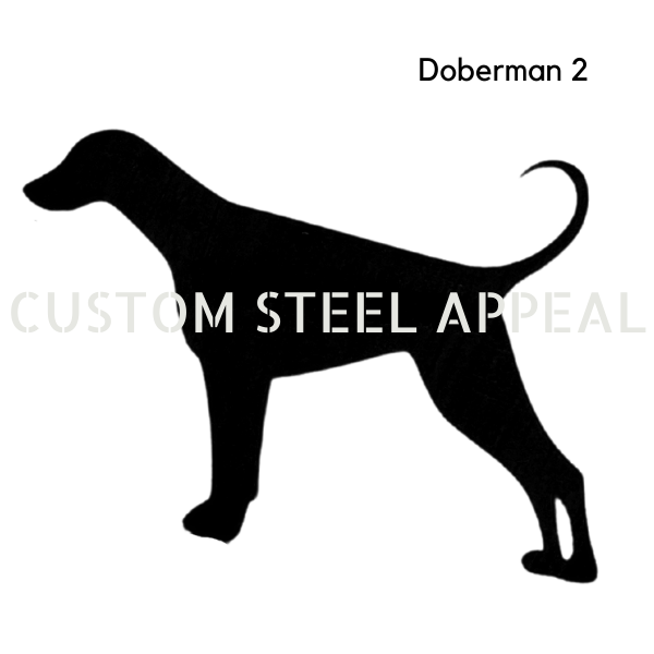 Dobermann (Natural Tail) Pet Dog Memorial