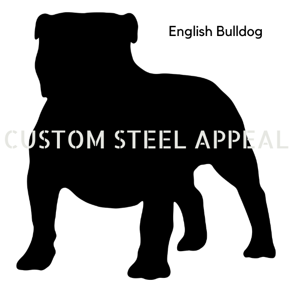 English Bulldog Shut the Gate Dog Sign