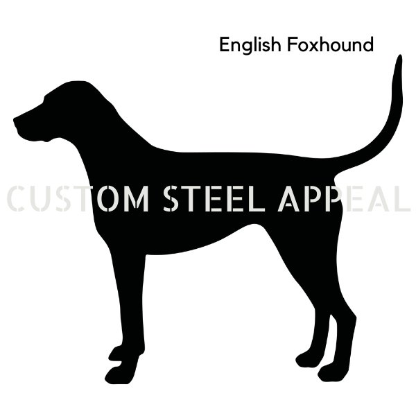 English Foxhound Shut the Gate Dog Sign