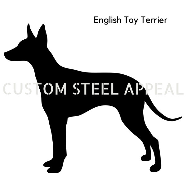 English Toy Terrier Shut the Gate Dog Sign