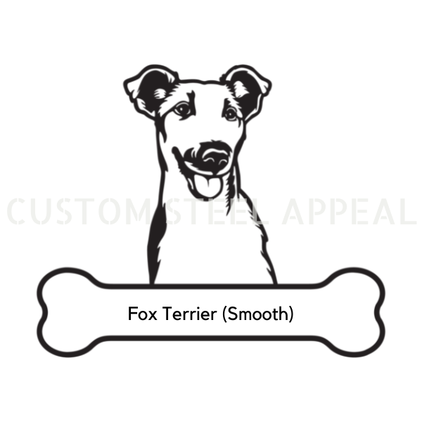 Fox Terrier (Smooth Coat) Dog Portrait Signs