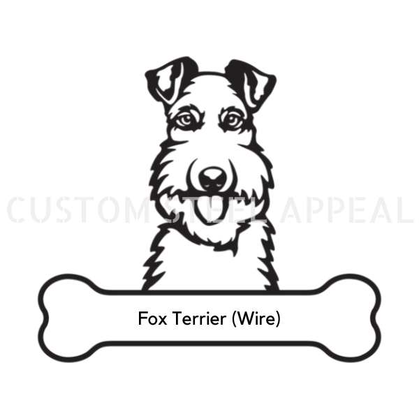 Fox Terrier (Wire Coat) Dog Portrait Signs