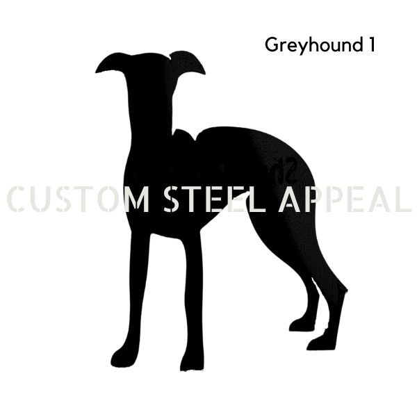 Greyhound (Front Facing) Pet Dog Memorial