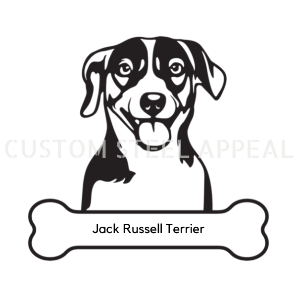 Jack Russell Dog Portrait Signs