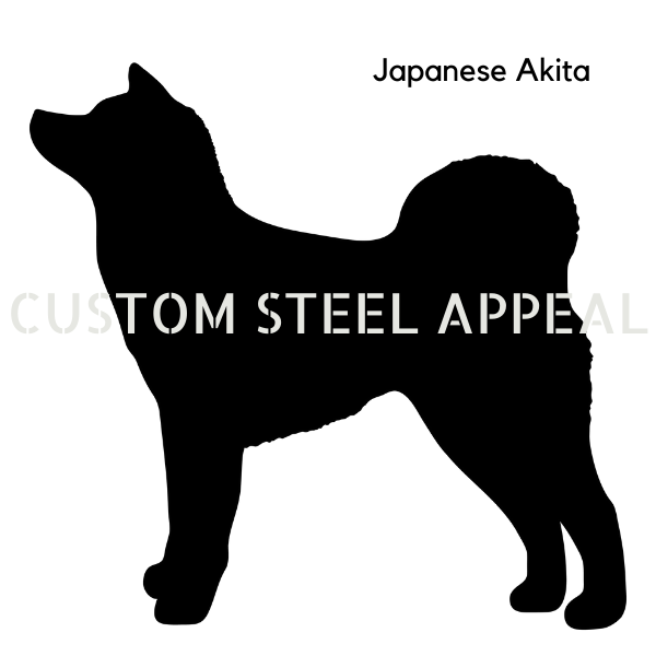 Japanese Akita Shut the Gate Dog Sign