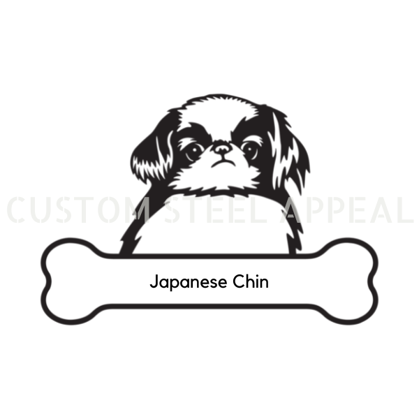 Japanese Chin Dog Portrait Signs