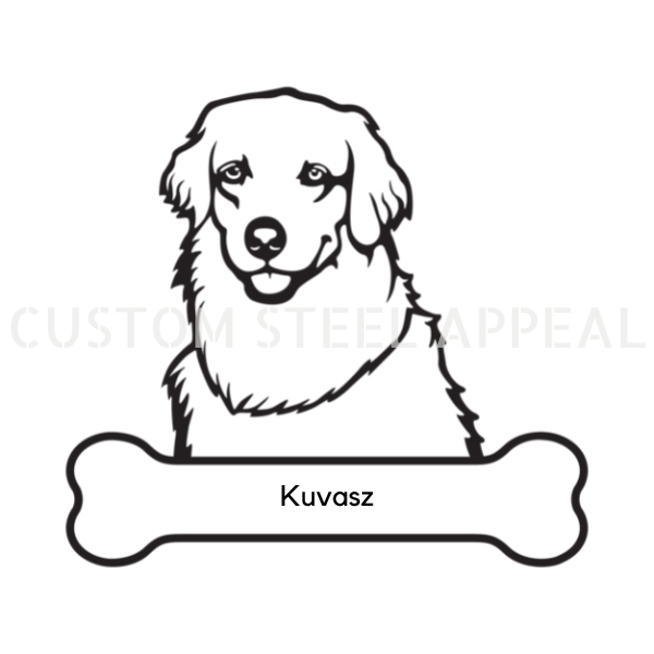 Kuvasz Dog Portrait Signs