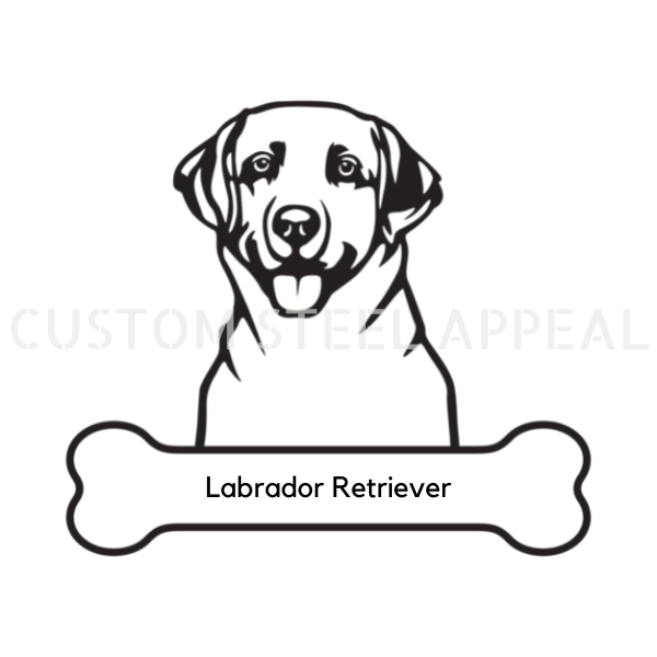 Labrador Dog Portrait Signs