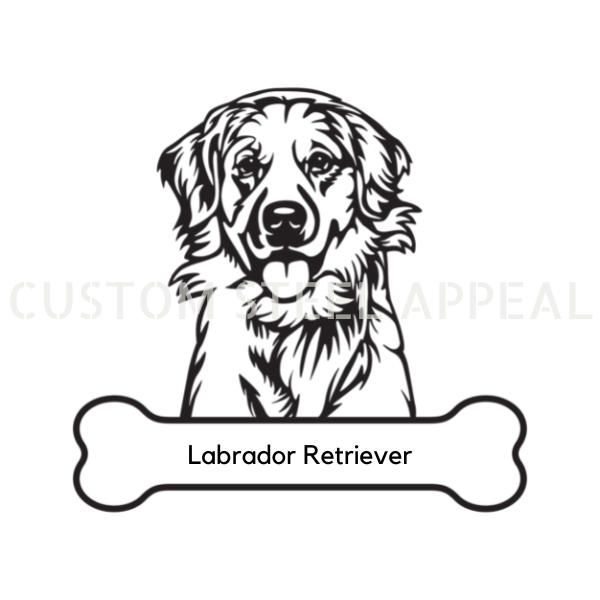 Labrador (Fluffy) Dog Portrait Signs