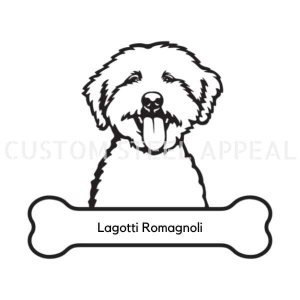 Lagotti Romagnoli Dog Portrait Signs