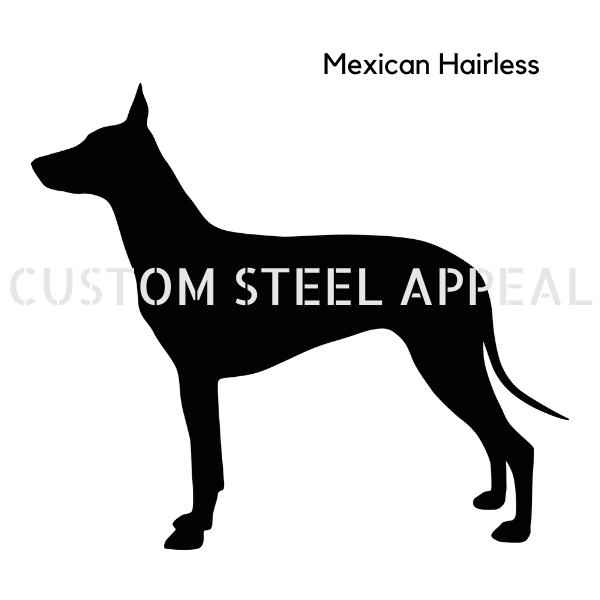 Mexican Hairless Shut the Gate Dog Sign