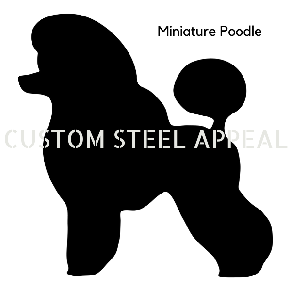 Miniature Poodle Shut the Gate Dog Sign