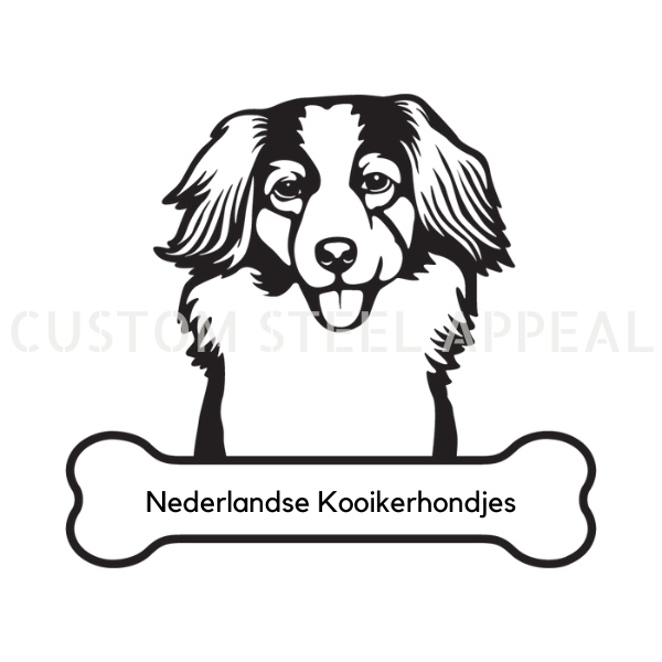 Nederlandse Kooikerhondjes Dog Portrait Signs