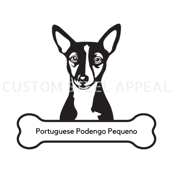 Portuguese Podengo Pequeno Dog Portrait Signs