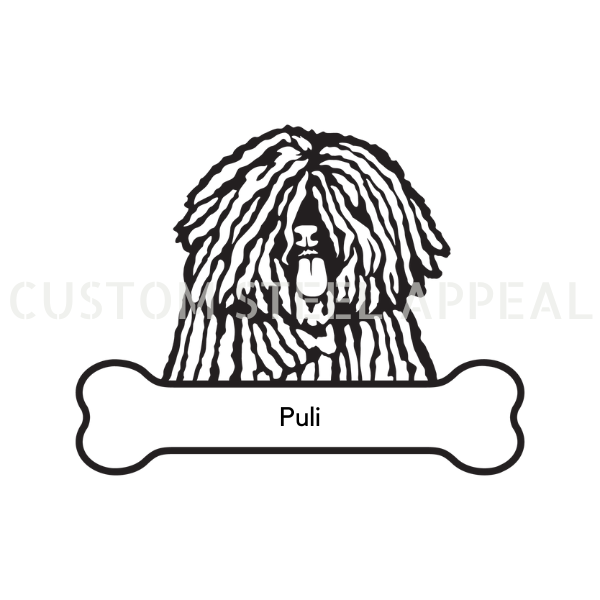 Puli Dog Portrait Signs