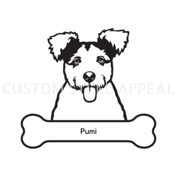 Pumi Dog Portrait Signs