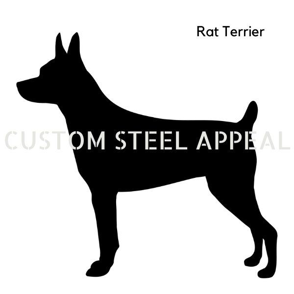 Rat Terrier Shut the Gate Dog Sign