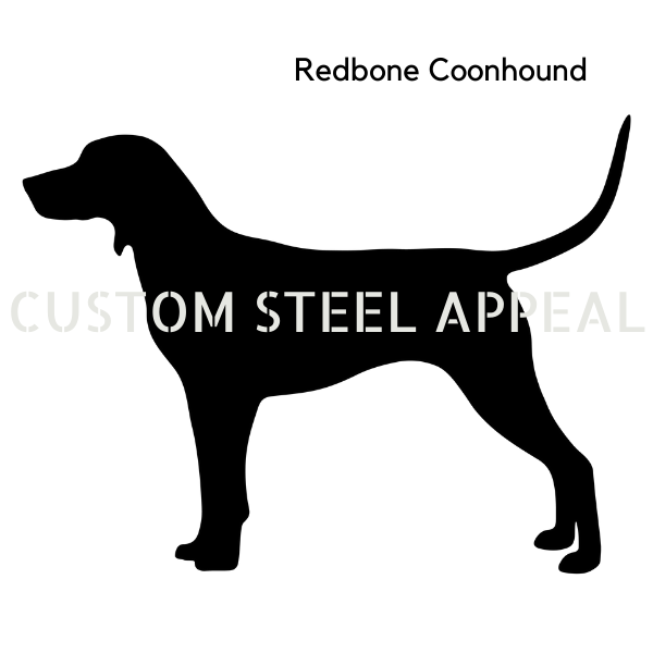 Redbone Coonhound Shut the Gate Dog Sign