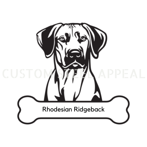 Rhodesian Ridgeback Dog Portrait Signs