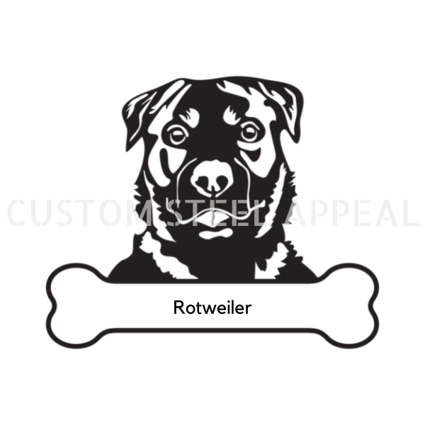 Rottweiler Dog Portrait Signs