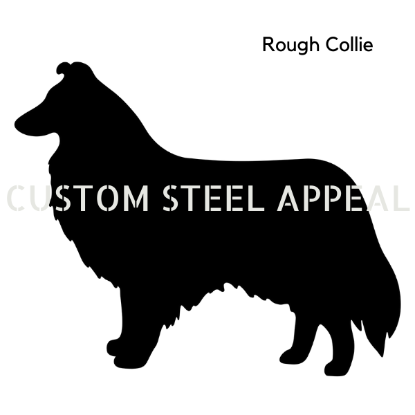 Rough Collie Shut the Gate Dog Sign