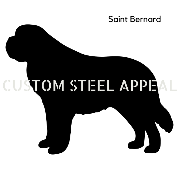 Saint Bernard Shut the Gate Dog Sign