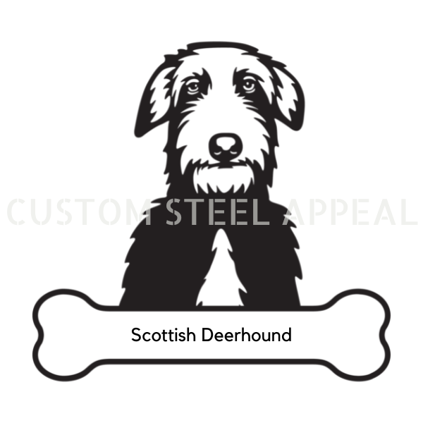 Scottish Deerhound Dog Portrait Signs