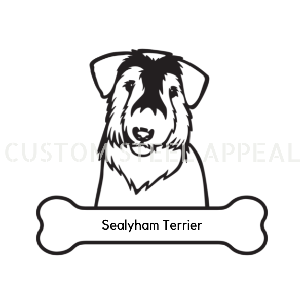 Sealyham Terrier Dog Portrait Signs