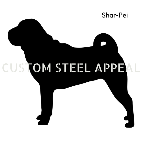 Shar-Pei Shut the Gate Dog Sign