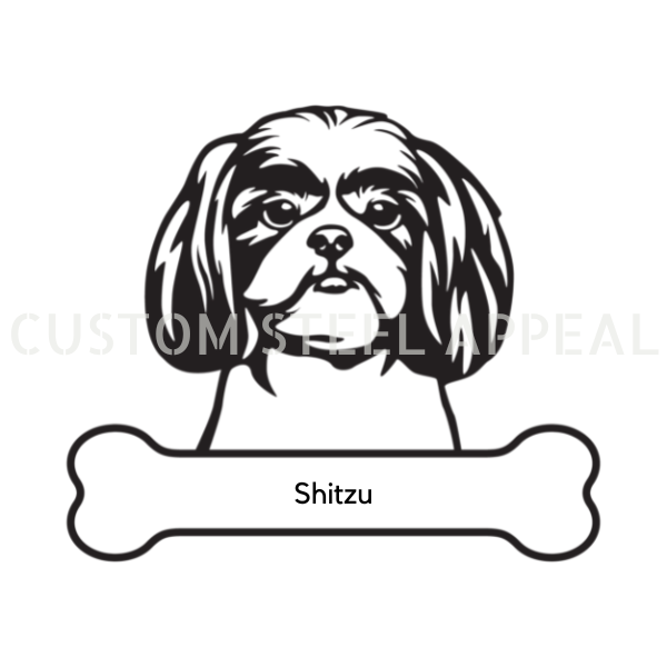 Shih Tzu Dog Portrait Signs