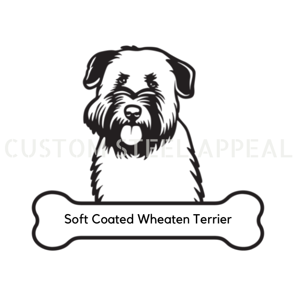 Soft Coated Wheaten Terrier Dog Portrait Signs