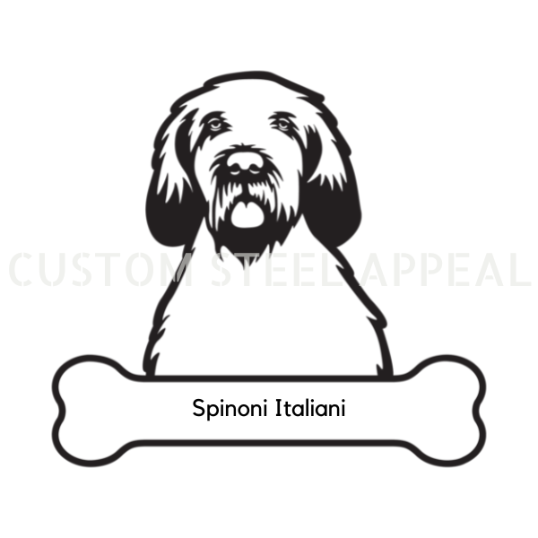 Spinoni Italiani Dog Portrait Signs